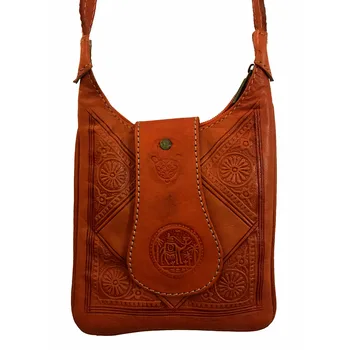 

Handbag Leather Morocco Style Vintage Boho Hippie Indie Alternative Bag 1530
