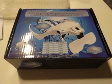 Gafas de aumento con luz LED y soporte para la cabeza, lupa de lectura manos libres para joyería, lupa artesanal