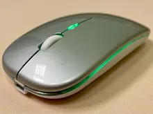 Ratón inalámbrico de juegos para ordenador, periférico RGB recargable, silencioso, retroiluminado, con LED, ergonómico, para jugar al PC y al portátil