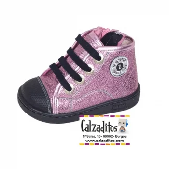 

Pink booties basket type with dropouts, shoelace and zippers, Dobsons.com