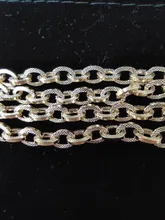 GUFEATHER C86, accesorios de joyería, cadena de bricolaje, chapado en oro de 18k, 0,3 micras, collar de pulsera de bricolaje, hecho a mano, fabricación de joyas, 1 m/lote