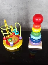 Torre de anillo de apilamiento de arcoíris divertida, taza plegable de apilamiento, bloques de madera de plástico, juguete para niños pequeños, juguetes para bebés