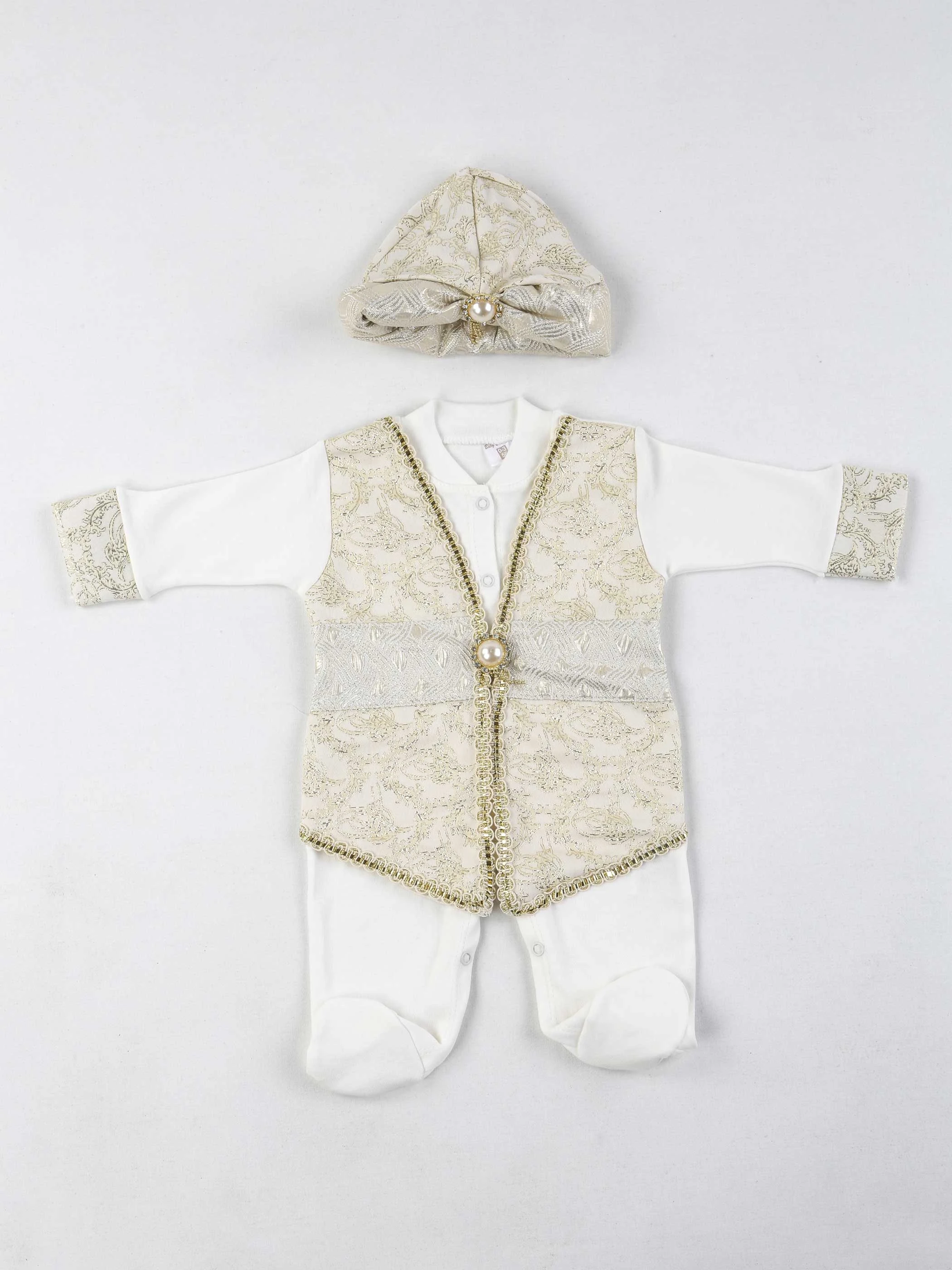 Baby Boy Turkey Ottoman Rompers Newborn Gentleman Jumpsuit Outfit