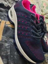 Woman Sneakers Trainers Sports-Shoes Air-Cushion Outdoor-Walking Jogging Breathable Flying-Weaving