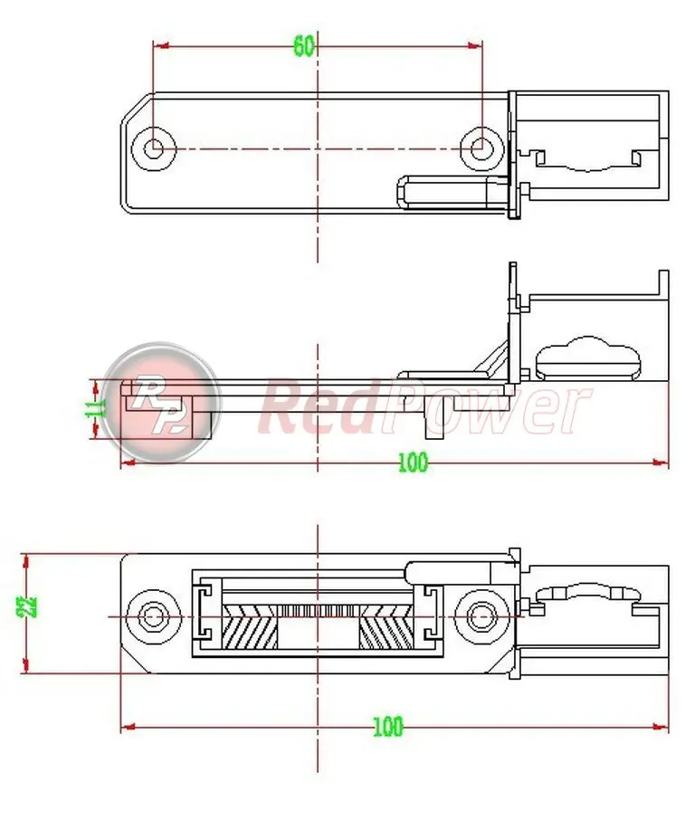 Штатная видеокамера парковки Redpower VW148P Premium для VW Pass