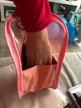 Bolsa de cosméticos con soporte para mujer, bolsa de maquillaje transparente con cremallera, organizador de viaje para brochas de maquillaje, 1 unidad