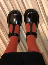 Casual Flats Lolita Shoes T-Strap Beautoday Women Mary Janes Ladies Toe-Buckle Patent