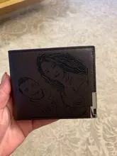 Photo Wallet Engraved Fathers-Day-Gift Customized Dad Men for Bifold From-Daughter