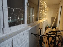 Curtain Garland Fairy-String-Light Led Net Mesh Window Christmas Wedding Party 2x2m 3x2m