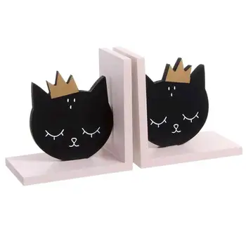 

Juego de 2 wooden bookends kittens