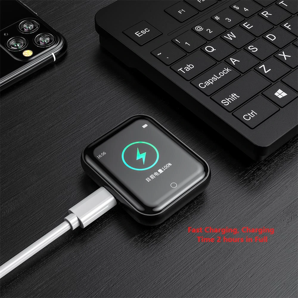 Bluetooth5.0 MP3 Player with Watch Strap 16GB Full