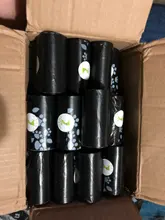 Dog-Poop-Bags 60-Rolls Unscented Dog-Waste-Garbage-Bag Earth-Friendly Large 1080 Black