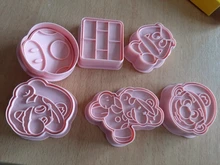 Molde de galletas de dibujos animados de Super Mario Bros para niños, calaveras de calabaza fantasma horneado en casa, accesorios, suministros de Halloween, regalo, 6 uds.