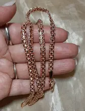 Necklaces Chains Jewelry Filled 585 Rose-Gold Bismark Fashion Women Link for 5mm 50cm