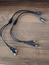 2/3/4/5-male-plug Connector-Cable-Splitter Power-Cord-Adapter Led-Strip Cctv-Security-Camera