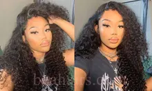 Pelucas de encaje Frontal transparente para mujer, peluca brasileña de ondas profundas HD, densidad del 150%, ISEE HAIR de 13x4, pelucas de cabello humano suelto de ondas profundas