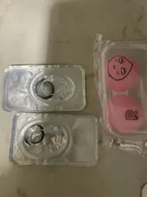 EASYSMALL lentes de contacto para los ojos de color gris lente de contacto anual hermoso alumno grado potencia 2 unids/par receta