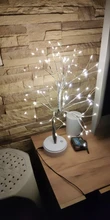LED Night Light Mini Christmas Tree Copper Wire Garland Lamp For Home Kids Bedroom Decor