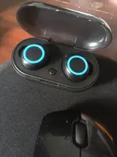 Auriculares TWS inalámbricos por bluetooth 5,0, cascos deportivos estéreo 3D para juegos con micrófono y caja de carga para teléfono