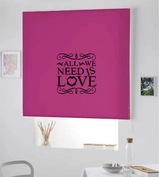 

Blind Iroa roll with phrase/Need is Love! ROLLER BLINDS TRANSLUCENT! (FUCHSIA 100X175)