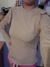 Shirts Simplee Women's Top Knit Winter Casual Fashion New Khaki Slim Solid Round-Neck