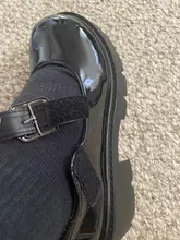 2020 nuevo negro tacones altos zapatos de Mujer zapatos bombas de charol de moda Zapatos de plataforma de cuero Mujer punta redonda zapatos Mary Jane Mujer