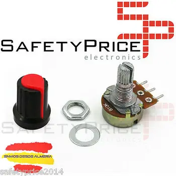 

Linear potenciometer B10K 10k + Arduino red button embellisher knob 16mm