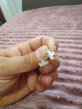 Pendientes de plata de ley 925 con forma de unicornio para mujer y niña, joyería para fiesta y boda eh872