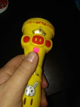 Luz LED intermitente con forma de antorcha para niños y bebés, juguete para regalo, juguetes luminosos creativos, puntas de pulgares brillantes