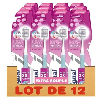 

SIGNAL Lot of 12 toothbrushes Handbook Extra-Soft Expert Upright