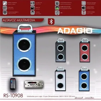 

SPEAKER ADAGE WHITE 10W BLUETOOTH RADIUS C/USB SD INPUT C/COMMAND 26cm SAMI