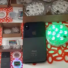 Submersible-Light Vase-Bowl Battery-Operated Underwater-Night-Lamp Led 10leds Garden