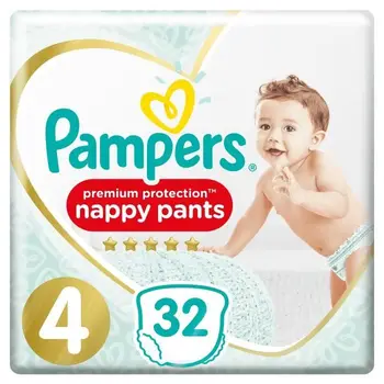 

PAMPERS Pants premium Protection Geant T4 X32