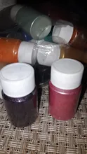 Polvo mineral de mica natural, resina epoxi, pigmento de perla, en 20 colores