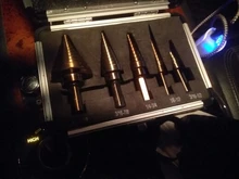 HSS broca de aluminio orificios múltiples juego de brocas para Metal madera agujero de perforación cortador paso cono Taladro