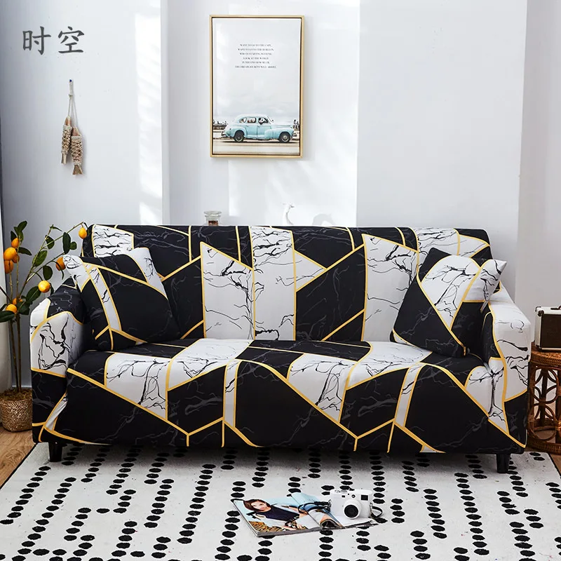 Kopen Antislip Sectionele Hoes Elastische Stretch Couch Cover All Inclusive L Vorm Fauteuil Sofa Covers Voor Living kamer 1 2 3 4 Seat