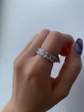 ZAKOL de moda sonajero AAA Baguette Cubic Zirconia anillos para boda para las mujeres de lujo en forma de T de piedra joyería de fiesta de FSRP2119