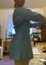 Mini Dress Short V-Neck A-Line Long-Sleeve Office Casual-Button Sexy Elegant Women Solid