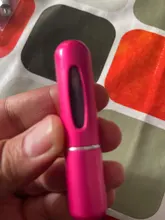 Botella de Perfume de alta calidad, 5ml, Mini PULVERIZADOR DE Metal, atomizador de Perfume de aluminio rellenable, tamaño de viaje, 1 ud.