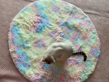 Round Rug Carpets Living-Room-Decor Modern-Mats Bedroom Faux-Fur Fluffy Shaggy-Area Long
