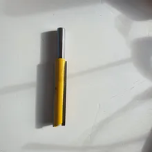 Vástago Extra largo de 3 hojas de 8mm, 1 unidad, diámetro de corte Broca para ranuradora recta, cortador de espiga para carpintería