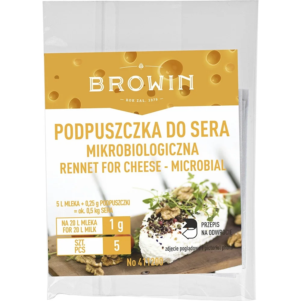 Фермент для сыра 411200 5х1г. микробиологический производства |