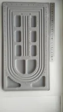 Placa de cuentas flocadas para fabricación de joyas, accesorios de pulsera, abalorios, herramientas de medición, diseño de joyería, bricolaje, 1 Uds.