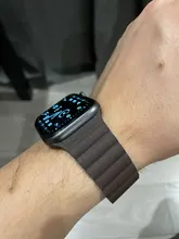 Correa de cuero para Apple Watch, banda magnética de 44mm, 40mm, 38mm y 42mm para reloj inteligente iWatch series 3, 4, 5, se, 6