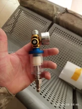 Pistola pulverizadora HVLP para arañazos, manómetro de regulador de aire y trampa de agua en línea, herramienta de filtro, regulador de PISTOLA DE PULVERIZACIÓN y Mini filtro de aire