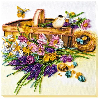 

Amv-024 set for embroidery with beads 'early flower' 20*20 cm