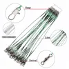 Fishing leashes, leash usually metal, Pike leashes, for Gell, 20 pieces/pack, color: white, black and green. ► Photo 3/4