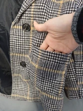 Chaquetas de rejilla de primavera para niños y niñas, gabardina de lana de doble botonadura, abrigo de solapa, prendas de vestir exteriores, abrigo de lana