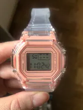 Reloj de moda para hombre y mujer, cronógrafos deportivos digitales transparentes e informales, de pulsera, de regalo para enamorados