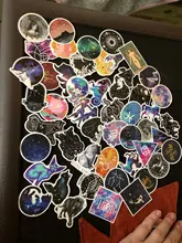 Pegatinas de constelación de dibujos animados para niños, pegatina de galaxia de sueño para monopatín impermeable, guitarra, Maleta, portátil, grafiti, juguete para niños, 50 Uds.